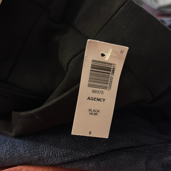 NWT Aritzia Babaton Agency Pant Wool Twill HIgh Waisted Trousers Black Noir 6 - Picture 5 of 6